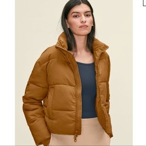 Girlfriend Collective Cropped Puffer Saddle SM